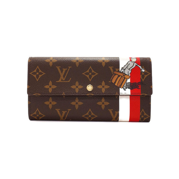 Louis Vuitton Bifold Wallet Sarah Long Groom Monogram Portefeuille - Picture 1 of 5